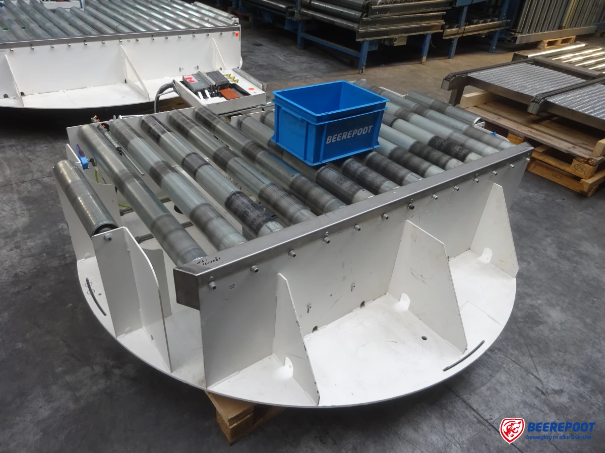 Roterende rollenbaanwissel